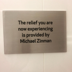 Thanks @michaelzinman 4 the #relief. #urinalnamingopportunity #citycenter