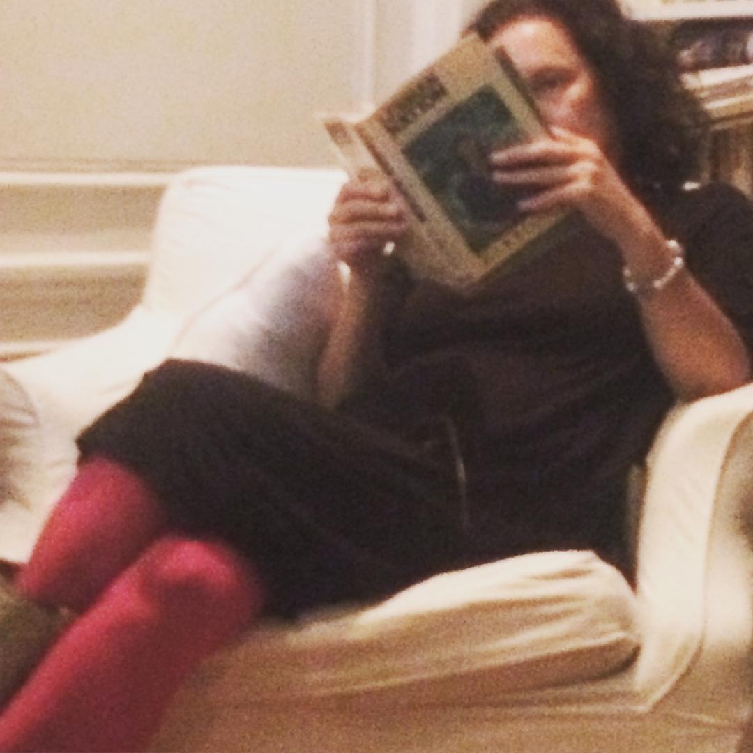 Is this how #brooklyn #shrinks party? Light reading at last night's birthday soirée: #lesbiannation.