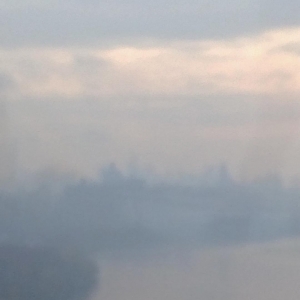 #nyc #watercolor in real life... #foggy GW bridge view on @boltbus to #boston