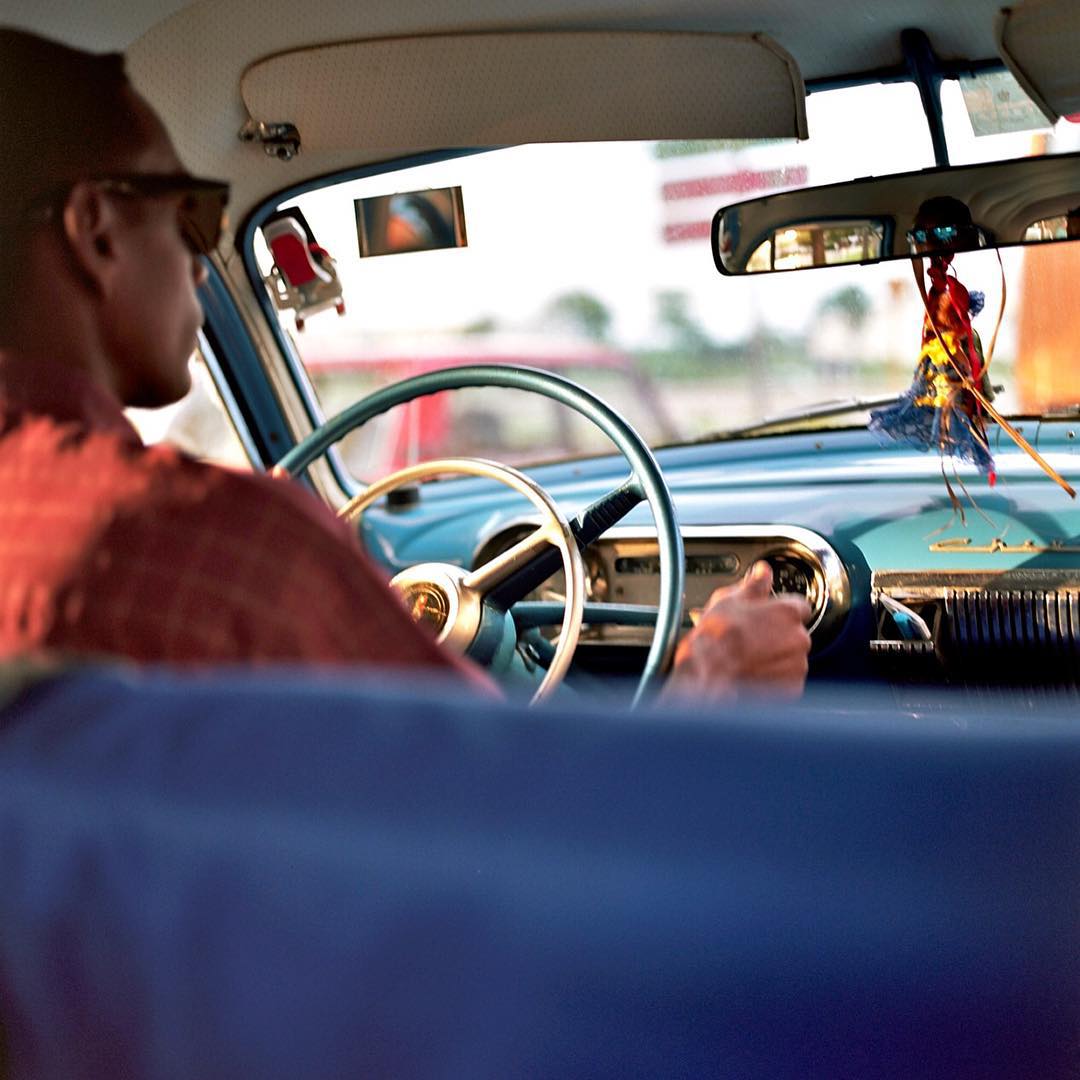 #tbt inside #blue of #Havana #habana #cuba #taxi #classiccar #hasselblad #filmisnotdead #120film #film