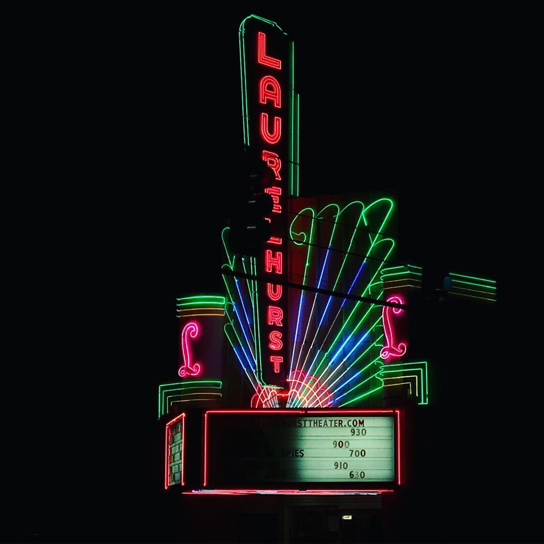 #PDX #neon #laurelhurst #theater #portland old time SE charm