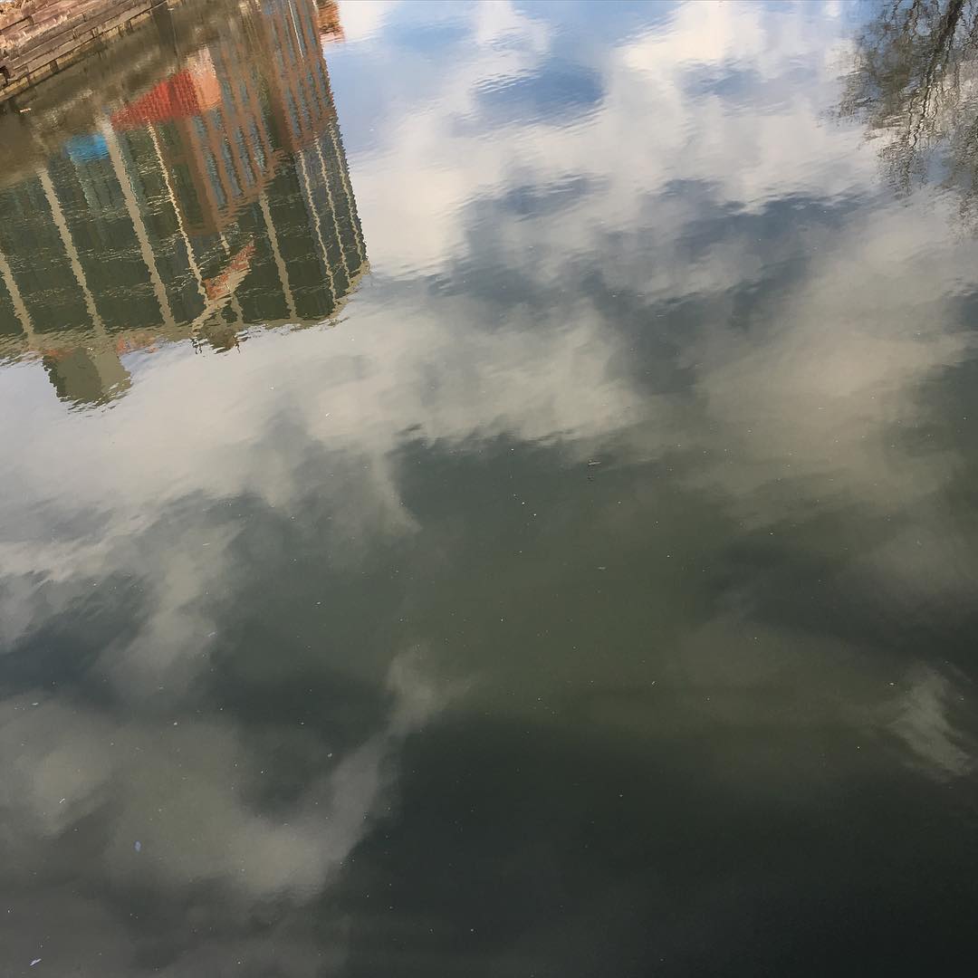 #gowanus #Brooklyn #prettyprettynewyorkcity #canal #reflection from the third street bridge