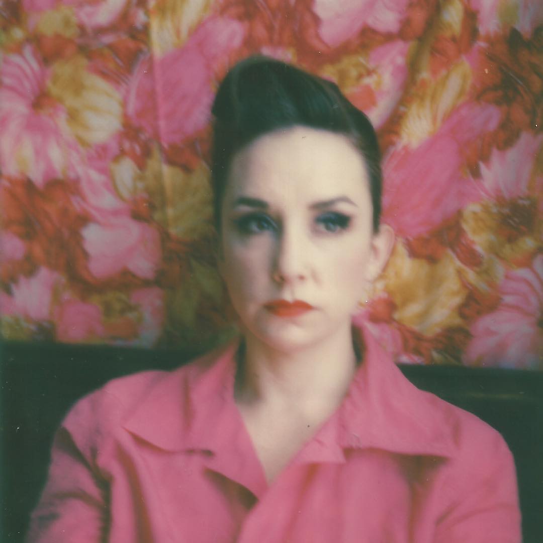 Lucky to #photograph this total @booboodarlin today in #gowanus #brooklyn #prettyprettynewyorkcity #prettyinpink #impossibleproject #polaroid @impossible_hq #playingdressup #photography #burlesque #retrospekt