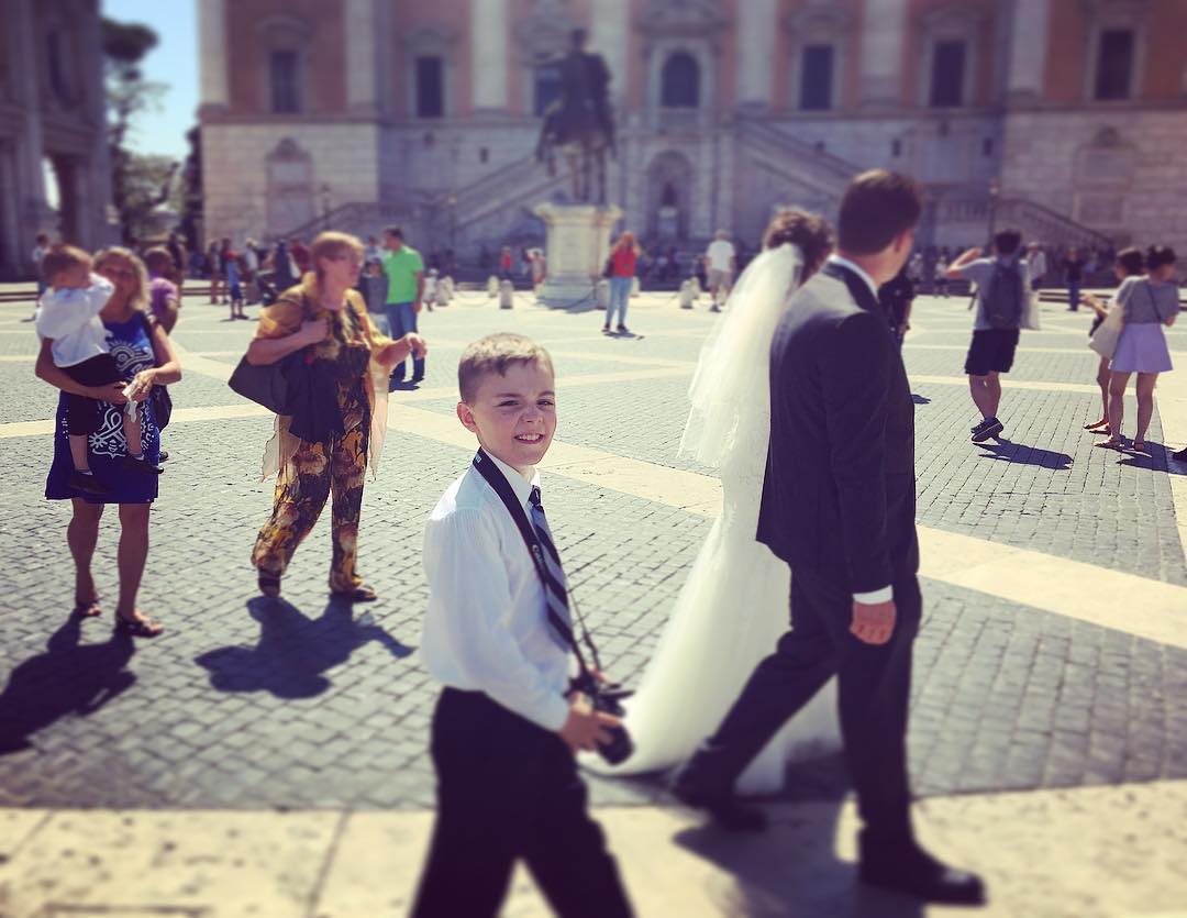 #workit kid. #weddingphotographer jr. #campidoglio #roma #rome #italia #italy @spalding_mfa #spaldingmfa