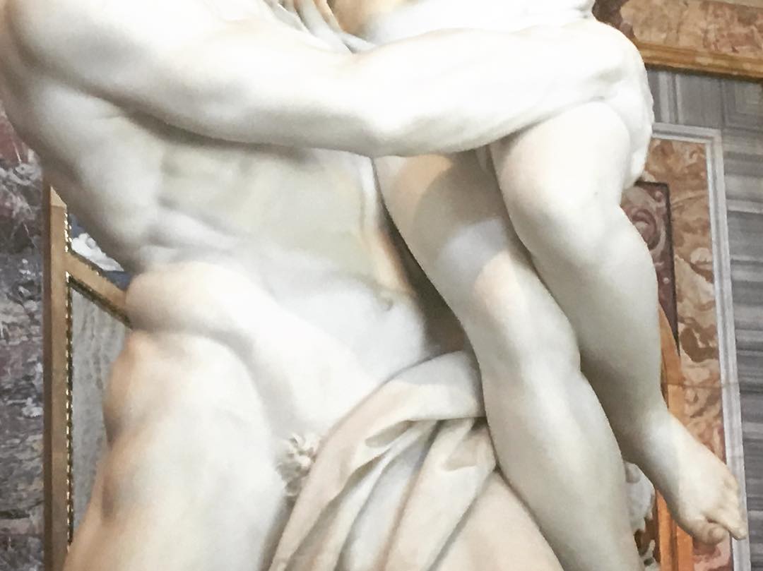 #rattodiproserpina #bernini #detail #villaborghese #italy #italia #rome #roma #spaldingmfa amazing tour this morning...